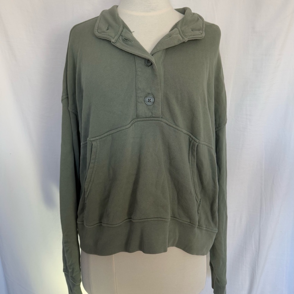 Aerie oversize quarter button up